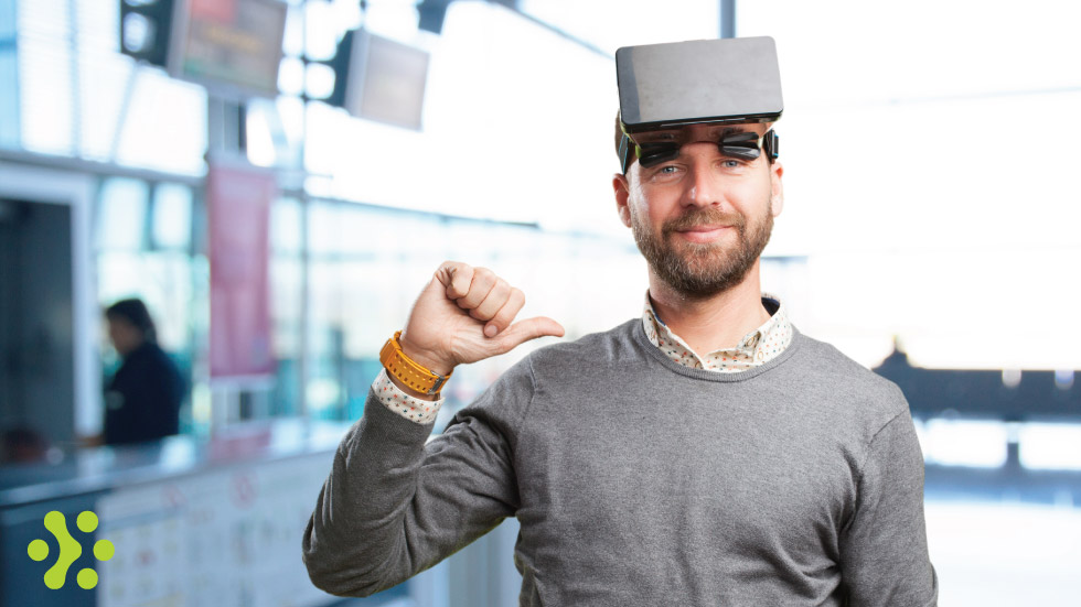 مرد با واقعیت افزوده